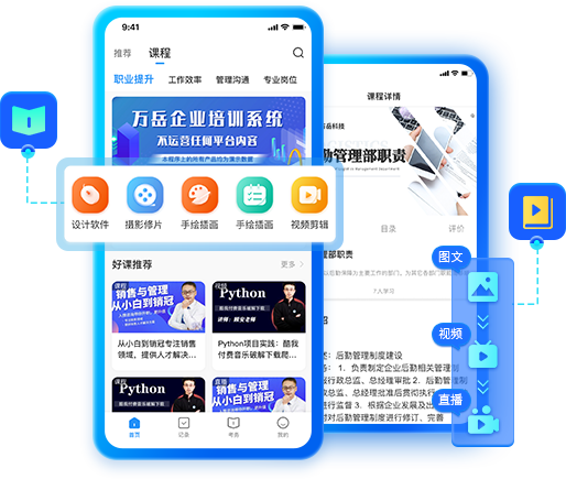 助力企业快速完成线上转型搭建机构自己独立品牌的教育平台