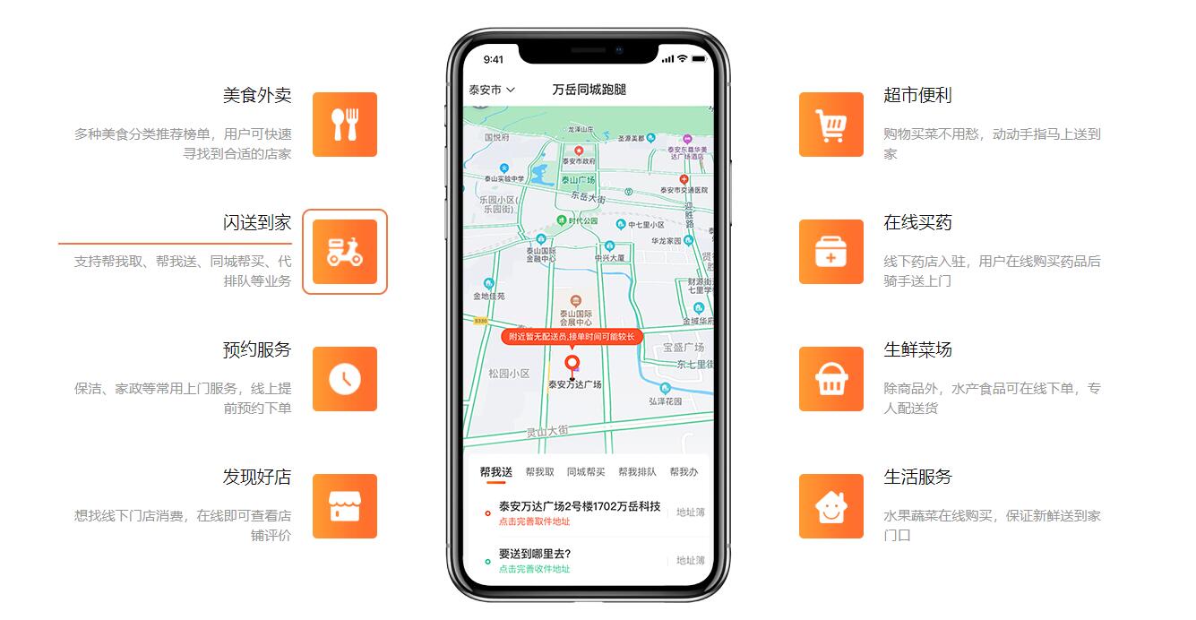 外卖点餐配送系统源码