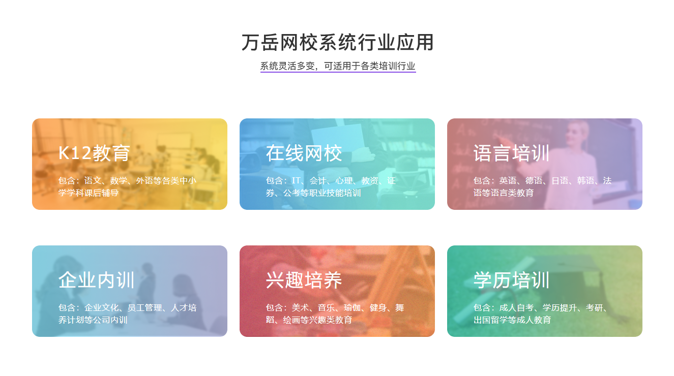 万岳网校系统源码