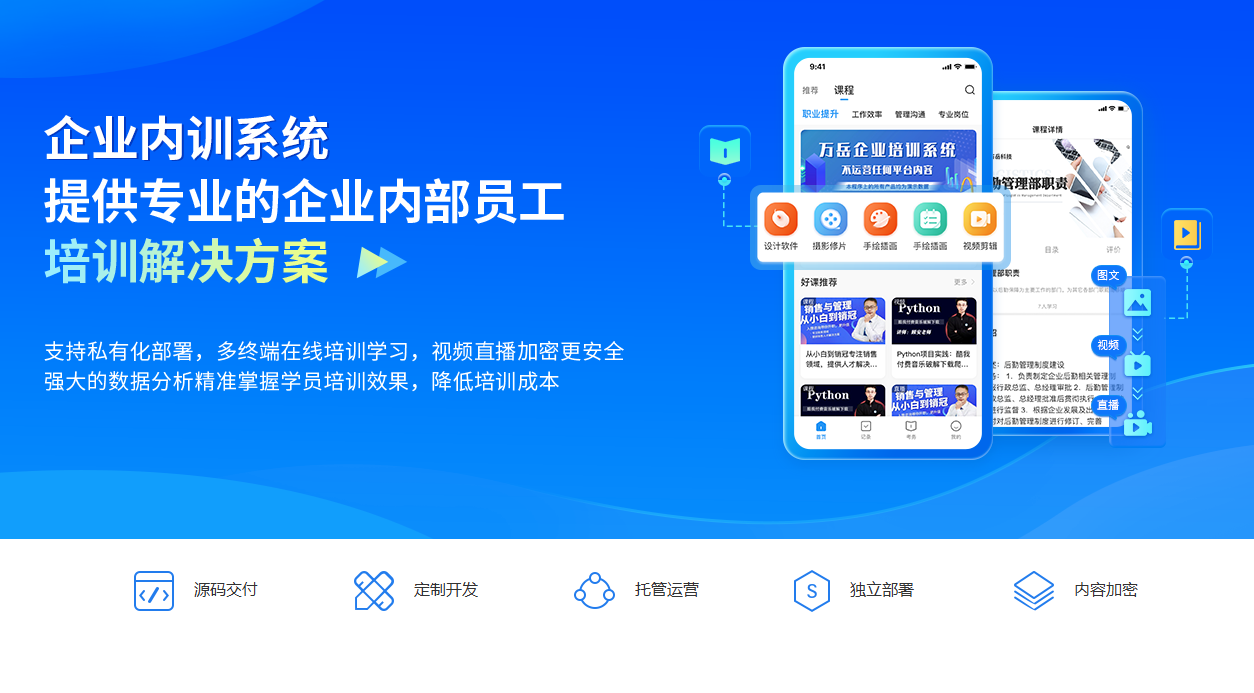 万岳企业内训系统源码